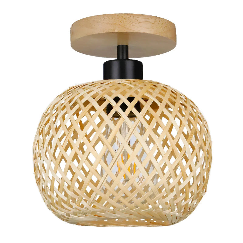 Boho Bamboo Ceiling Light