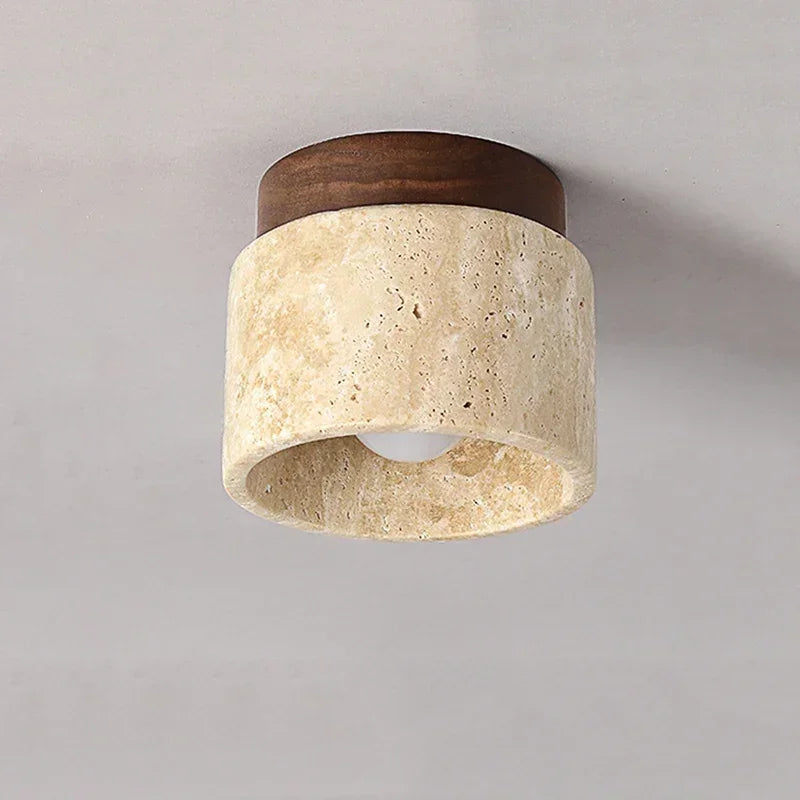 Travertine Ceiling Light