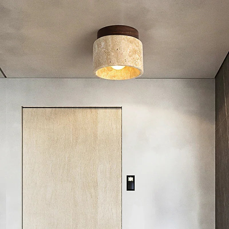 Travertine Ceiling Light