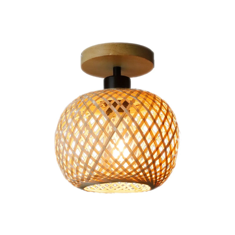 Boho Bamboo Ceiling Light