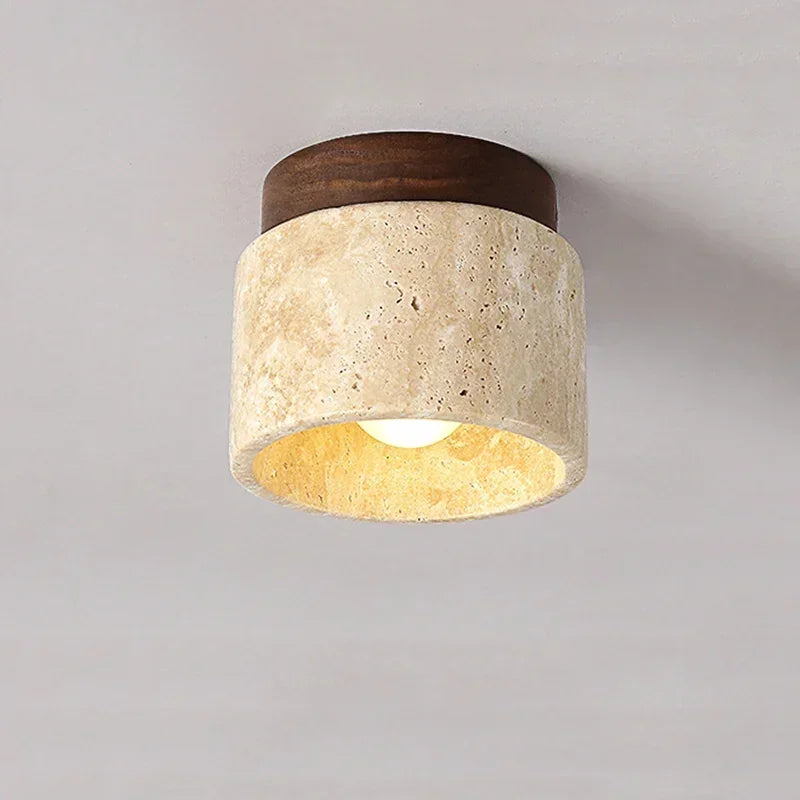 Travertine Ceiling Light