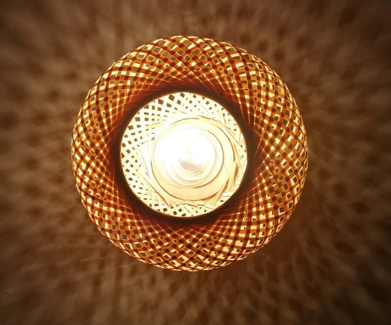 Boho Bamboo Ceiling Light